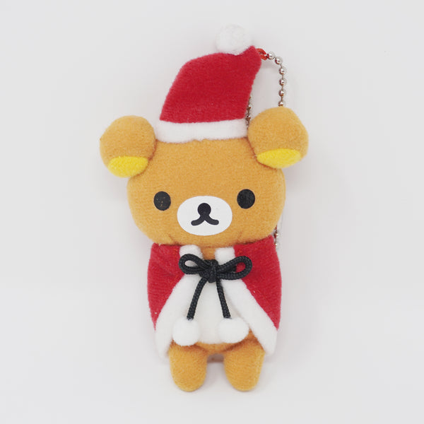Mini Rilakkuma Santa Prize Plush Keychain - Christmas - San-X