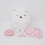 (No Tags, Detached) Shirokuma with Furoshiki Plush - Sumikkogurashi San-X