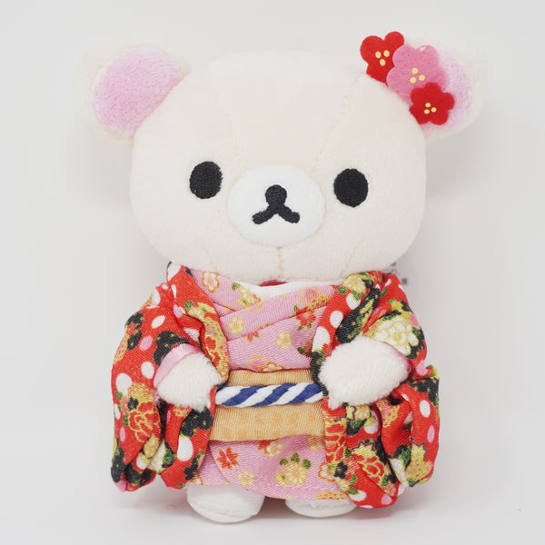 2016 Korilakkuma Red Kimono Plush Keychain - Rilakkuma Store Limited - San-X