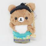 2022 Chairoikoguma Green Plush Keychain - Rilakkuma Tokyo Store Limited - San-X