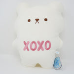 White "XOXO"  Bear Plush - Valentine's Candy Hearts Bear - Yell Japan