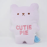 Purple "Cutie Pie"  Bear Plush - Valentine's Candy Hearts Bear - Yell Japan