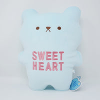 Blue "Sweetheart" Bear Plush - Valentine's Candy Hearts Bear - Yell Japan