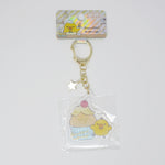 2019 Kiiroitori with Cupcake Acrylic Keychain - Muffin Cafe Theme - San-X Rilakkuma
