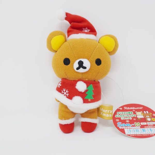 2009 Rilakkuma in Christmas Poncho Plush Keychain - Christmas Rilakkuma Store Limited - San-X
