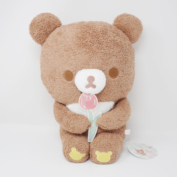 Chairoikoguma with Tulip Prize Plush - Rilakkuma Chairoikoguma's Friend Theme - San-X