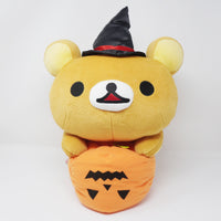 2007 Witch Rilakkuma on Pumpkin XL Prize Plush - San-X Halloween