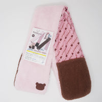 2011 Rilakkuma Pink & Brown Luxury Pattern Scarf Prize - San-X Winter