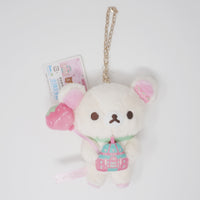 2019 Strawberry Korilakkuma with Marunouchi Tokyo Station Building Plush Keychain - Rilakkuma Store Limited - San-X