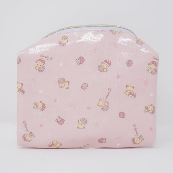 2015 Strawberry Korilakkuma Zipper Pouch - Everyone is a Strawberry Rilakkuma - San-X