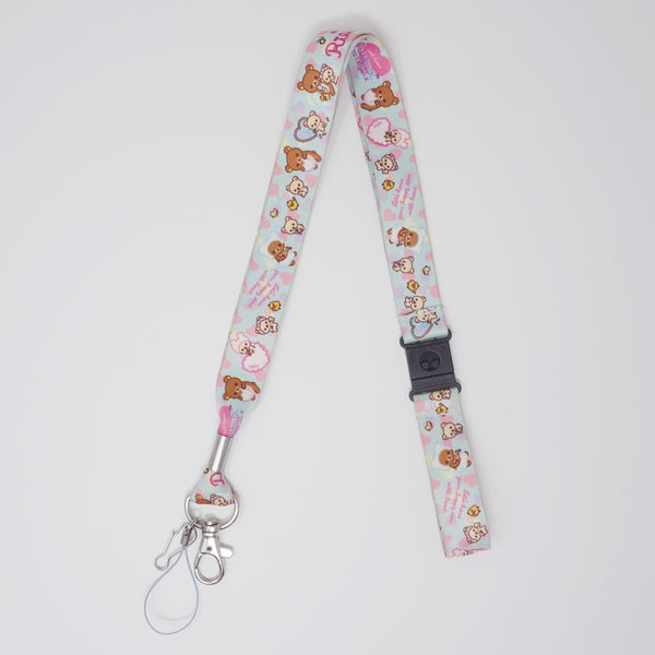 (No Tags) 2013 Rilakkuma Happy Bath Time Lanyard Strap - San-X