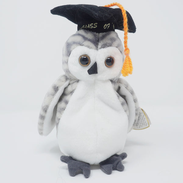 1999 Wiser the Graduation Owl Plush - TY Beanie Babies