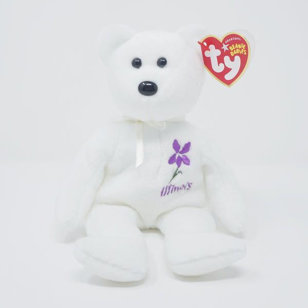 2005 Illinois Violet Bear Plush - State Exclusive Series - TY Beanie Babies