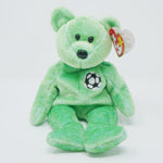 1999 Kicks the Bear Soccer Plush - TY Beanie Babies