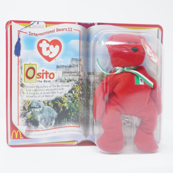 2000 Osito the Bear - Mexico - McDonald's Teenie Beanie Plush Sealed Box - TY Beanie Babies