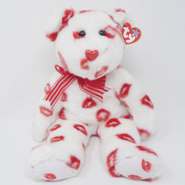 2001 Large Smooch the Bear Beanie Buddy Plush - TY Beanie Babies