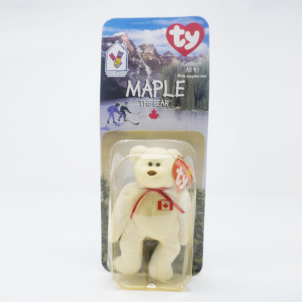 1999 Maple the Bear - Canada - McDonald's Teenie Beanie Plush Sealed Box  - TY Beanie Babies