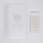 Mini Memo & Eraser Set -  Latte Kuma Bear - Q-Lia Japan
