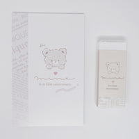 (Secondhand) Mini Memo & Eraser Set -  Latte Kuma Bear - Q-Lia Japan