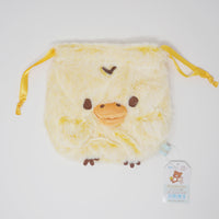 2018 Sherbet Kiiroitori Drawstring Plush Pouch - San-X Japan Rilakkuma