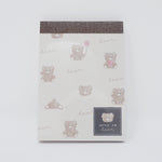 Fuzzy Juicy na Bear Memo Pad - Kamio Japan