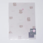 Fuzzy Juicy na Bear Underlay Writing Sheet - Kamio Japan