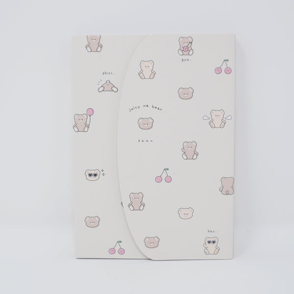 Juicy na Bear Large Memo Clasp Style - Kamio Japan