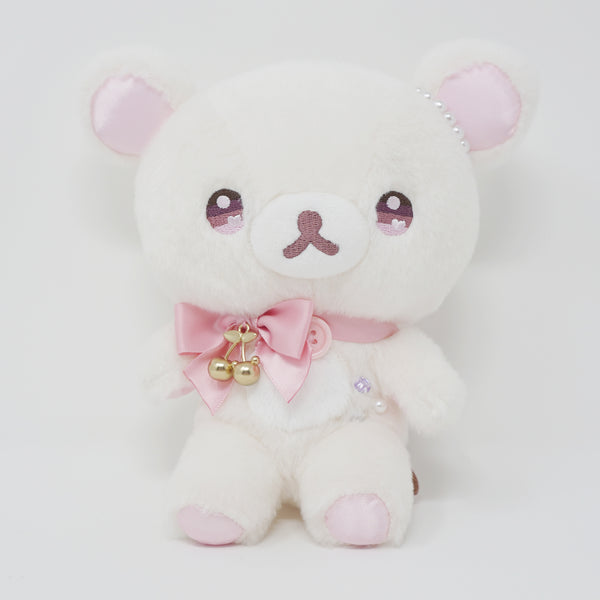 (Missing pearls, No Tags) 2022 Fuzzy Korilakkuma Plush - Rilakkuma KoriKogu's Jewel Cherry Theme - San-X