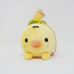 (No Tags) 2020 Kiiroitori Ice Cream Plush Keychain - Rilakkuma x Coldstone Creamery Store Limited - San-X