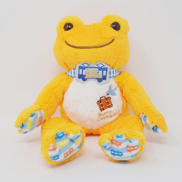 2021 Travel Embroidery Orange Pickles "Bon Voyage" Plush - Tokyo Station Event Limited Pickles the Frog - Nakajima