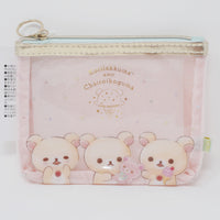 2019 Korilakkuma Pink Zipper Pouch - Chairoikoguma's Happy Ice Cream Theme Rilakkuma - San-X