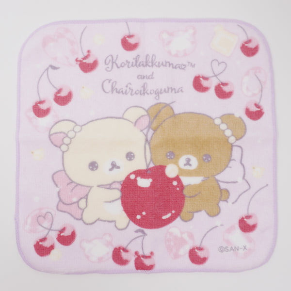 2022 Korilakkuma & Chairoikoguma Towel - Rilakkuma Cherry Jewel Theme - San-X