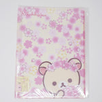 2017 Sakura Multi Pocket Folder (Korilakkuma) - Rilakkuma Cherry Blossom - San-X