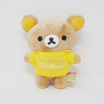 (No Tags) Rilakkuma Yellow Shirt Plush Keychain - Tokyo Dome Limited - San-X