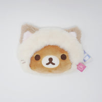 2023 Rilakkuma Cat Plush Coin Pouch - Neko Neko Onsen Theme - San-X