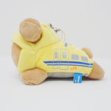 (No Tags) 2014 Rilakkuma Train Narikiri Type Plush Keychain - Rilakkuma x Dr Yellow - San-X