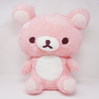 (No Tags) 2019 Rilakkuma Fuwa Fuwa XL Prize Plush - Pink Sakura Cherry Blossom - San-X