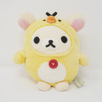 (No Tags) 2017 Korilakkuma in Kiiroitori Outfit Small Round Mochi Plush - Kiiroitori Diary Rilakkuma - San-X