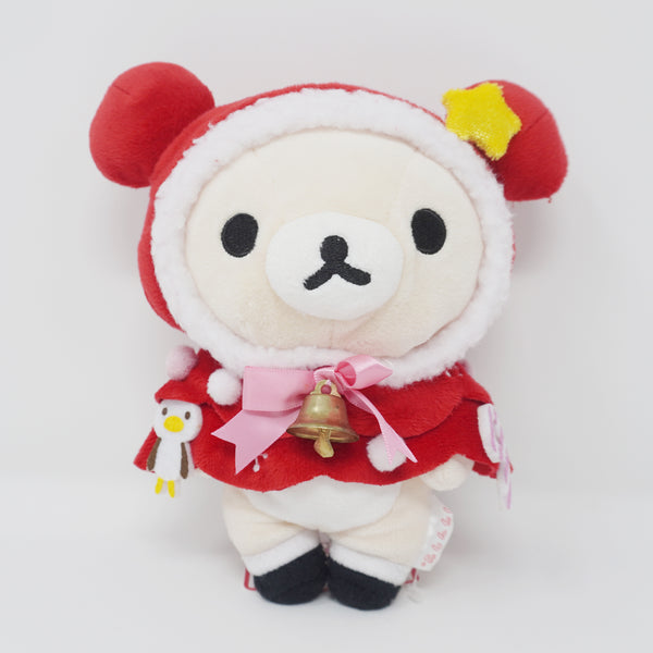 2011 Korilakkuma Winter Red Cape with Bell Plush - Christmas Rilakkuma - San-X