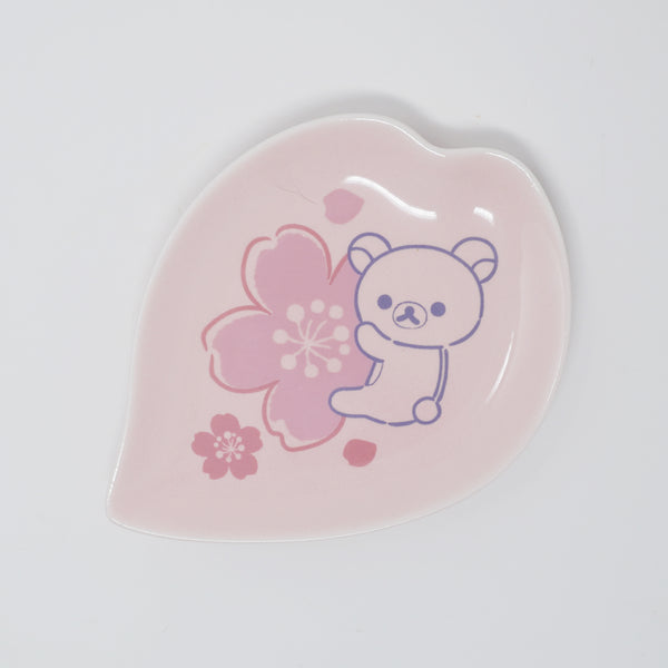 2020 Rilakkuma Hugging Sakura Pink Cherry Blossom Plate - Rilakkuma San-X Prize