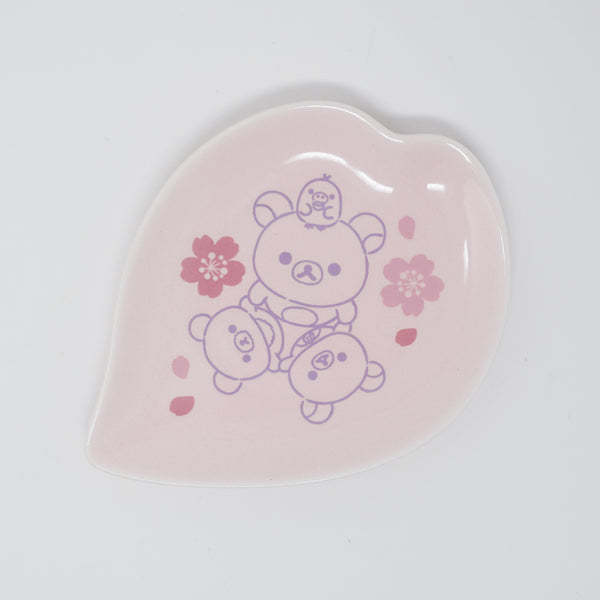 2020 Rilakkuma & Friends Sakura Pink Cherry Blossom Plate - Rilakkuma San-X Prize