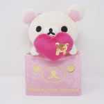 2011 Korilakkuma with Heart in Pink Gift Box - Rilakkuma Store Limited Sweet & Happy Day - San-X