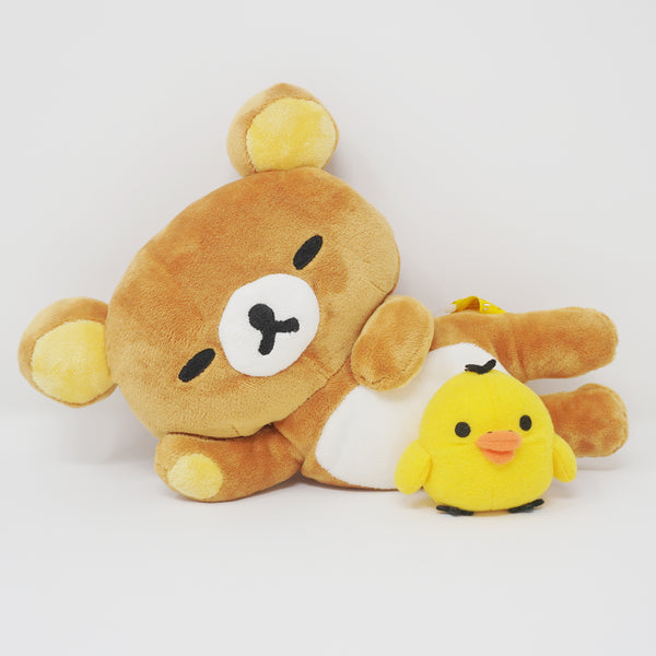 Sleeping Pose Rilakkuma & Kiiroitori Together Prize Plush - San-X