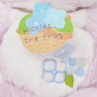 2012 Pink Pickles with Hydrangea Embroidery Plush - Pickles the Frog - Nakajima