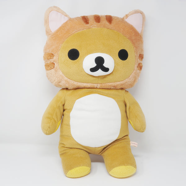 (No Tags) 2019 Neko Rilakkuma XL Prize Plush - Lazy Cat Theme Sega Limited - San-X