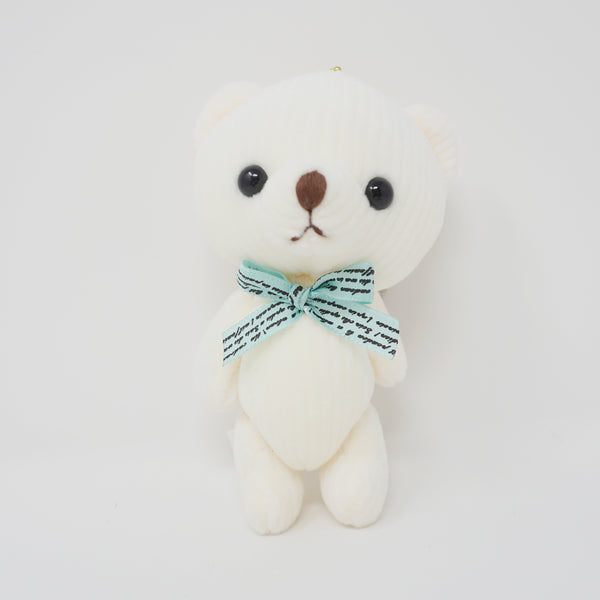 White Bear “Roy” Plush Keychain - 2nd Edition Little Corduroy Bears Code & Roy - Yell Japan