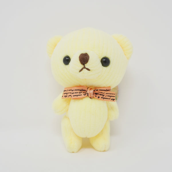 Yellow Bear “Scott” Plush Keychain - 2nd Edition Little Corduroy Bears Code & Roy - Yell Japan
