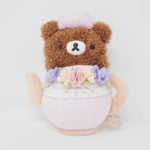 2023 Chairoikoguma Plush Keychain - KoriKogu's Flower Tea Time Rilakkuma - San-X