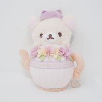 2023 Korilakkuma Plush Keychain - KoriKogu's Flower Tea Time Rilakkuma - San-X