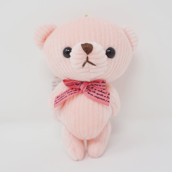 Pink Bear “Cody” Plush Keychain - 2nd Edition Little Corduroy Bears Code & Roy - Yell Japan